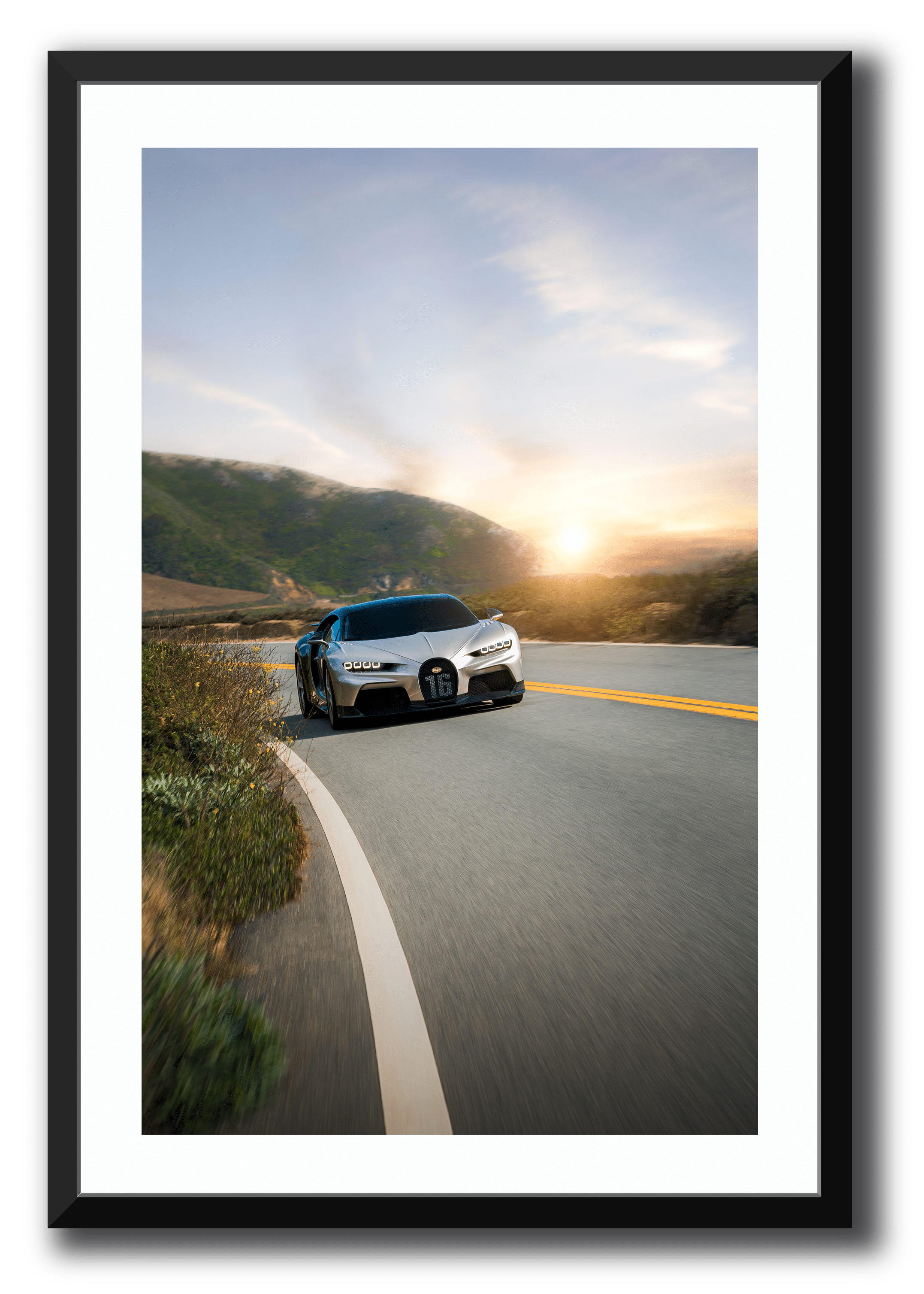 Bugatti Framed Photography Will Collette Black X-LARGE 