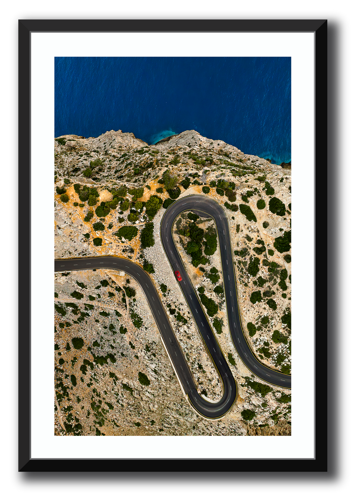 Formentor Framed Photography Richard Van De Water Black X-LARGE 