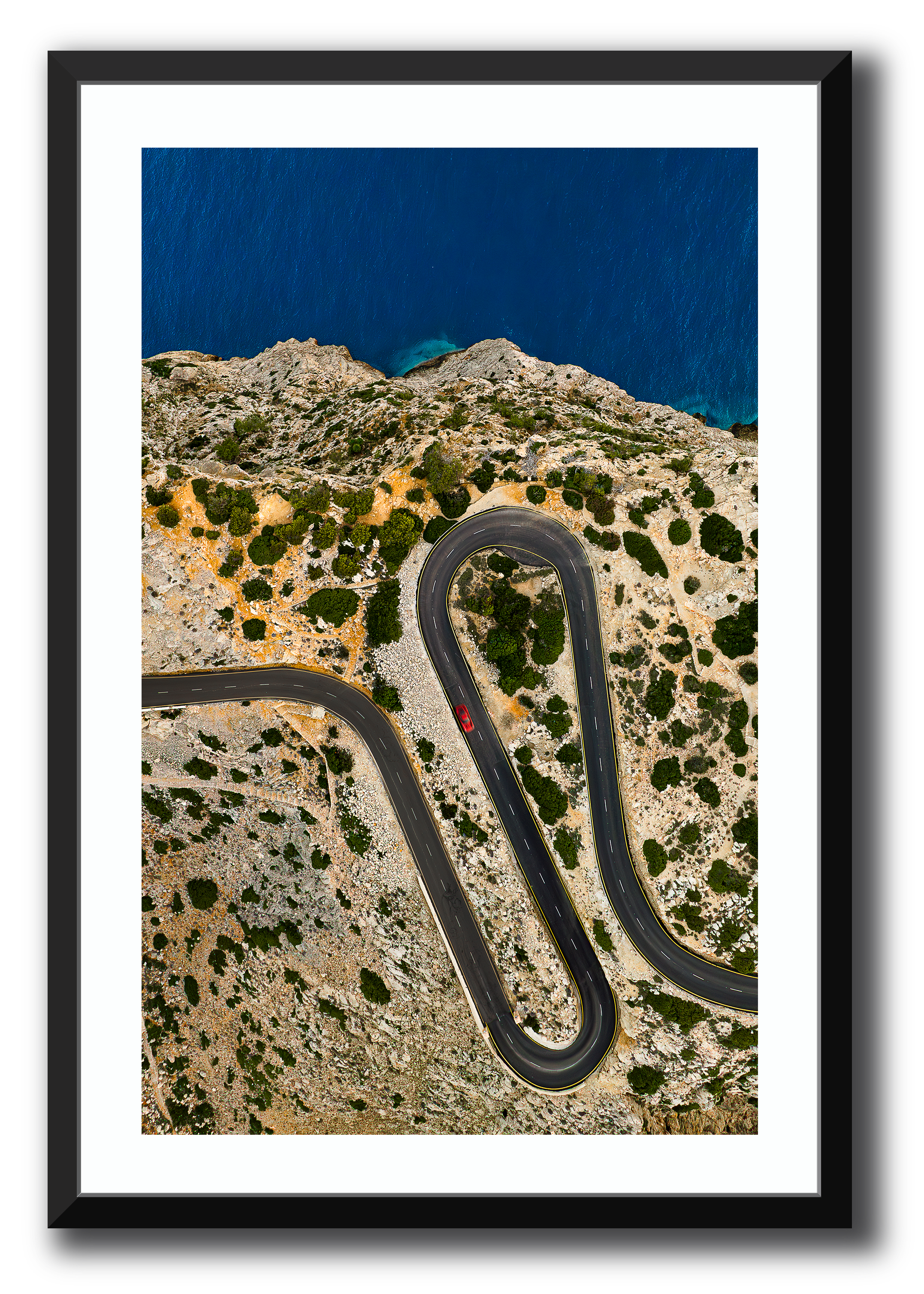 Formentor Framed Photography Richard Van De Water Black X-LARGE 