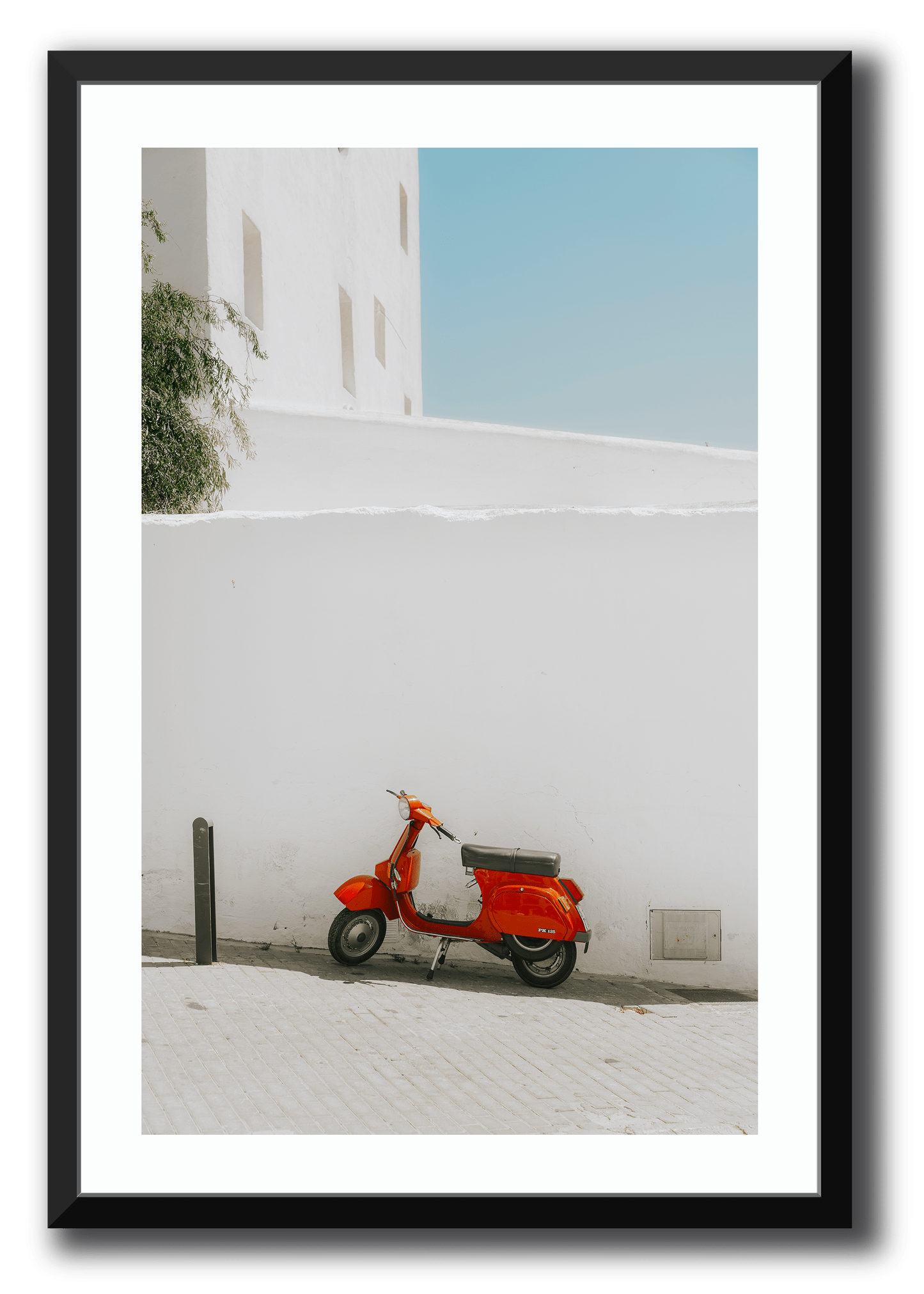 Vespa Framed Photography Richard Van De Water Black X-LARGE 