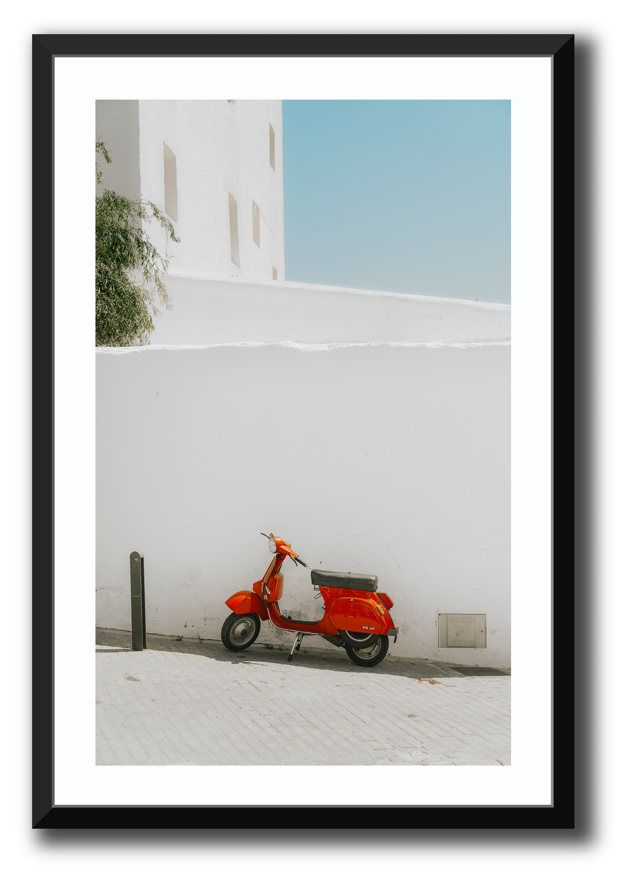 Vespa Framed Photography Richard Van De Water Black X-LARGE 